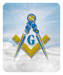 DF35-370-BL Masonic Lodge Clouds Blue